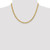 14K 18 inch 4.7mm Lightweight Flat Cuban with Lobster Clasp Chain