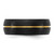 Ceramic Black Scratch Finished with Yellow IP-plated Center 8mm Band - CE-E2A731A4-5871
