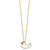 Cheryl M Sterling Silver Gold-plated Polished Black and White CZ Enameled Duck 16 Inch with 2 Inch Extension Necklace