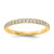 Cheryl M Sterling Silver Gold-plated Polished CZ Eternity Ring - QC-75268EE9-9206