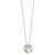 Cheryl M Sterling Silver Rhodium-plated and Rose Gold-plated Brilliant-cut CZ Owls Circle 18.25 Inch Necklace