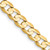 14K 18 inch 5.25mm Open Concave Curb with Lobster Clasp Chain