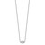 Cheryl M Sterling Silver Rhodium-plated Brilliant-cut and Emerald-cut Bar 18 Inch Necklace
