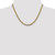 14K 18 inch 5.2mm Semi-Solid with Rhodium Pav‚ Curb with Lobster Clasp Chain
