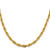 14K 18 inch 5.4mm Semi Solid Rope with Lobster Clasp Chain