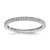 Cheryl M Sterling Silver Rhodium-plated Brilliant-cut CZ Eternity Ring - QC-1405549A-1498