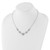 Cheryl M Sterling Silver Rhodium-plated Brilliant-cut CZ Fancy Halo Circles 18 Inch Necklace