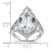 Cheryl M Sterling Silver Rhodium-plated Brilliant-cut CZ Fancy Teardrop Ring - QC-2EE7A6C0-5599