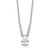 Cheryl M Sterling Silver Rhodium-plated Brilliant-cut CZ Pear Shaped 18 Inch Necklace