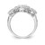 Cheryl M Sterling Silver Rhodium-plated Brilliant-cut CZ Three Stone Halo Ring - QC-364F6157-2291