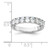 Cheryl M Sterling Silver Rhodium-plated Brilliant-cut Oval CZ 9-Stone Ring - QC-12A84591-3734