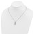 Cheryl M Sterling Silver Rhodium-plated Brilliant-cut White CZ Cat 18.25 Inch Necklace