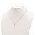 Cheryl M Sterling Silver Rhodium-plated Cabochon Lab Created Opal and Brilliant-cut CZ 18.5 Inch Necklace