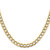 14K 18 inch 6.75mm Semi-Solid with Rhodium Pav‚ Curb with Lobster Clasp Chain