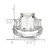 Cheryl M Sterling Silver Rhodium-plated Fancy Emerald-cut and Brilliant-cut CZ 3 Stone Ring - QC-5B61999C-5908