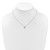 Cheryl M Sterling Silver Rhodium-plated Polished 9mm Bezel Set CZ 16 Inch with 2 Inch Extension Necklace