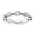 Cheryl M Sterling Silver Rhodium-plated Polished and Beaded Navette CZ Ring - QC-09A9A2CA-6582