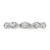 Cheryl M Sterling Silver Rhodium-plated Polished and Beaded Navette CZ Ring - QC-B500824A-8466