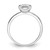 Cheryl M Sterling Silver Rhodium-plated Polished Bezel Set CZ Ring - QC-574B8393-4453