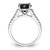 Cheryl M Sterling Silver Rhodium-plated Polished Black and White CZ Ring - QC-37255314-3114