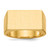 14k 18.0x10.5mm Closed Back Mens Signet Ring