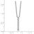 Cheryl M Sterling Silver Rhodium-plated Polished CZ Bar Necklace - QC-C6DA0F81-5662