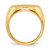 14k 18.0x18.0mm Closed Back Mens Signet Ring