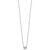 Cheryl M Sterling Silver Rhodium-plated Polished CZ Butterfly 16 Inch with 2 Inch Extension Necklace