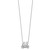 Cheryl M Sterling Silver Rhodium-plated Polished CZ Crab Necklace