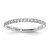 Cheryl M Sterling Silver Rhodium-plated Polished CZ Eternity Ring
