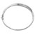 Cheryl M Sterling Silver Rhodium-plated Polished CZ Infinity Hinged Bangle
