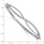 Cheryl M Sterling Silver Rhodium-plated Polished CZ Infinity Hinged Bangle