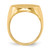 14k 18.0x22.0mm Open Back Mens Signet Ring