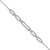 Cheryl M Sterling Silver Rhodium-plated Polished CZ Links with 1.5 Inch Extension Bracelet