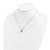 Cheryl M Sterling Silver Rhodium-plated Polished CZ Love Knot 16 Inch with 2 Inch Extension Necklace
