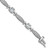 Cheryl M Sterling Silver Rhodium-plated Polished CZ Mom with Safety Clasp Bracelet