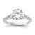 Cheryl M Sterling Silver Rhodium-plated Polished CZ Ring - QC-89CCD019-7440