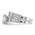 Cheryl M Sterling Silver Rhodium-plated Polished CZ Ring Set - QC-45843E03-2582