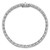 Cheryl M Sterling Silver Rhodium-plated Polished CZ with Safety Clasp Tennis Bracelet