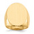 14k 19.0x26.5mm Open Back Mens Signet Ring