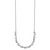 Cheryl M Sterling Silver Rhodium-plated Polished Fancy CZ Necklace - QC-7347C414-4128