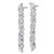 Cheryl M Sterling Silver Rhodium-plated Polished Fancy CZ Post Dangle Earrings - QC-CE0E30EE-4235