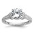 Cheryl M Sterling Silver Rhodium-plated Polished Fancy CZ Ring - QC-1BACA0F5-2179
