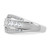 Cheryl M Sterling Silver Rhodium-plated Polished Fancy CZ Ring - QC-9341DAA7-6265