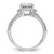 Cheryl M Sterling Silver Rhodium-plated Polished Fancy CZ Ring - QC-CC7A4130-4877