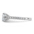 Cheryl M Sterling Silver Rhodium-plated Polished Fancy East-West Cushion-cut CZ Ring - QC-1B247C98-1285