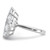 Cheryl M Sterling Silver Rhodium-plated Polished Fancy Marquise & Hearts CZ Ring - QC-FB767DB8-8654