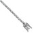 Cheryl M Sterling Silver Rhodium-plated Polished Fancy Round and Oval CZ Tennis Bracelet