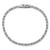 Cheryl M Sterling Silver Rhodium-plated Polished Fancy Round and Oval CZ Tennis Bracelet