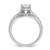 Cheryl M Sterling Silver Rhodium-plated Polished Marquise CZ with Two Bands Ring Set - QC-EF5EAAC5-5318